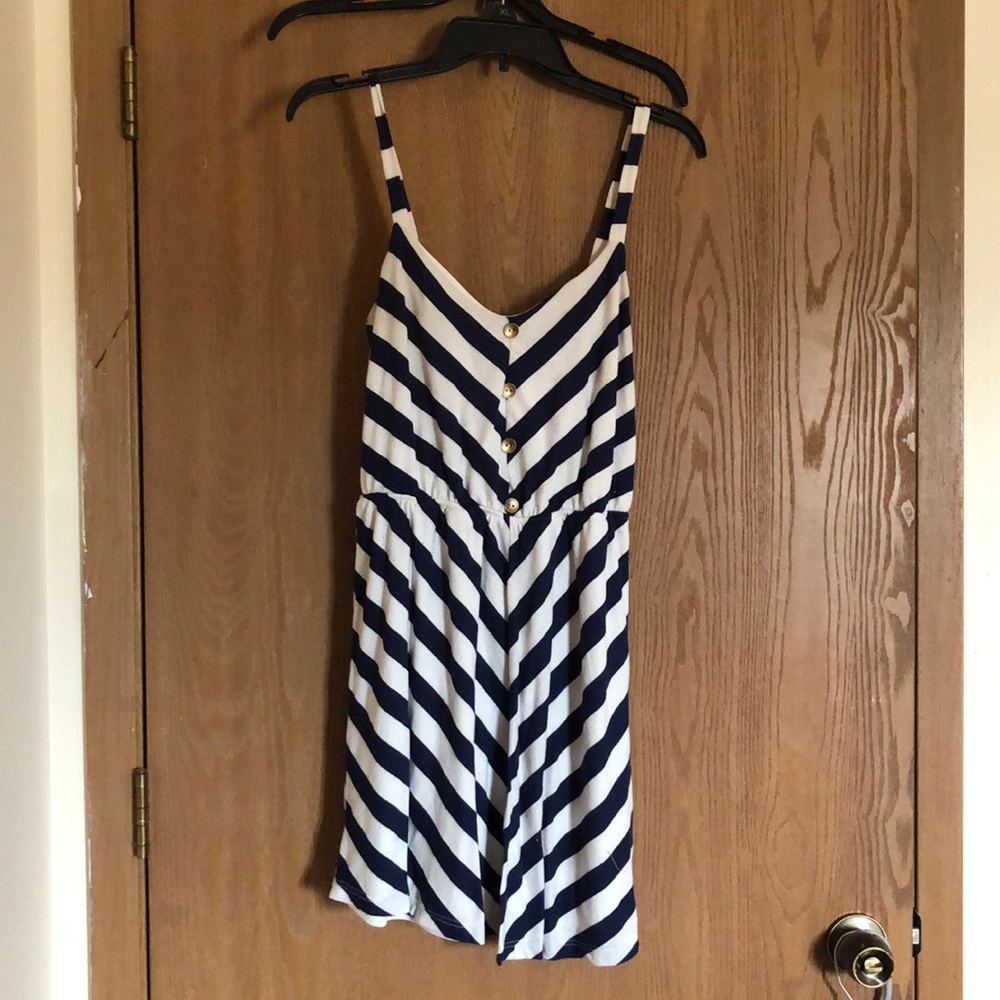 Charlotte Rousse Navy and white Dress